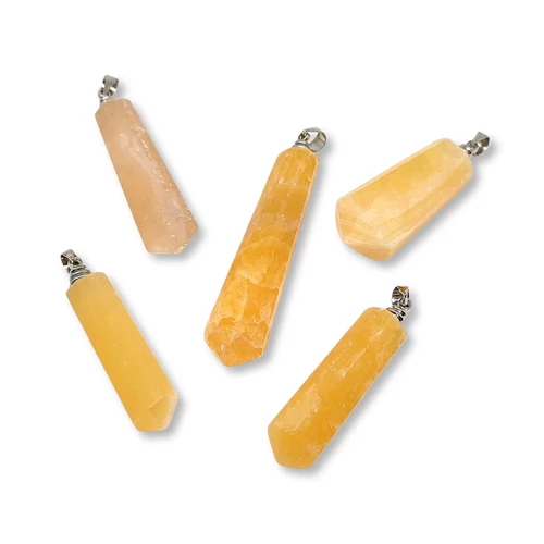 Narancs kalcit csúcs medál