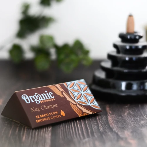 Back Flow - Organic Goodness - Nag Champa lefelé füstölő kúp