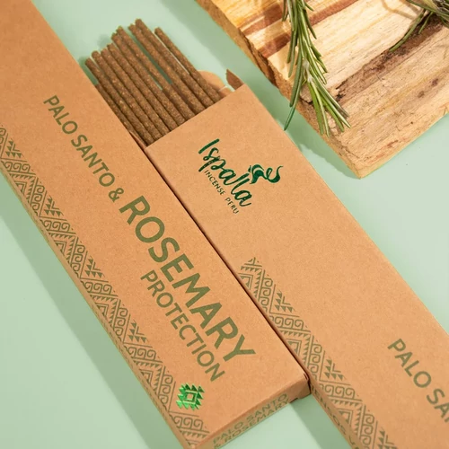 Ispalla Perui Palo Santo és rozmaring füstölőpálca