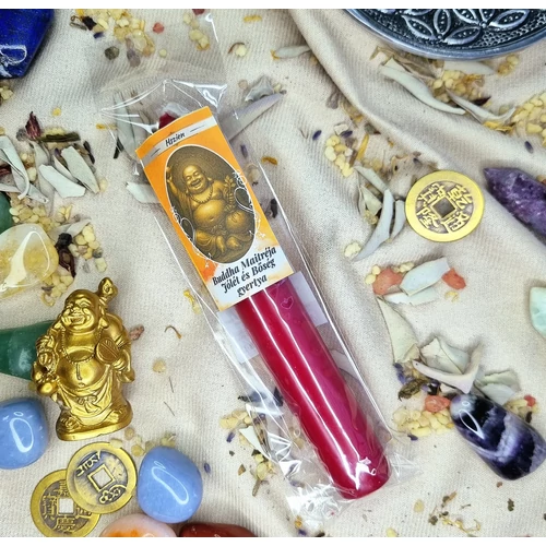 Buddha Maitréja Jólét és Bőség gyertya