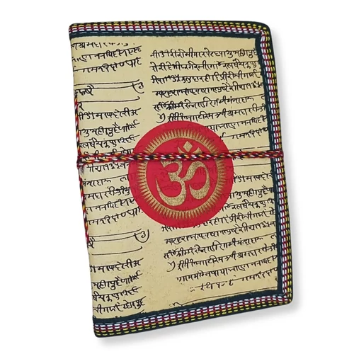 OM szimbólumos jegyzetfüzet - sárga