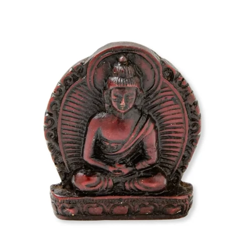 Amitabha Buddha szobor vörös - kicsi