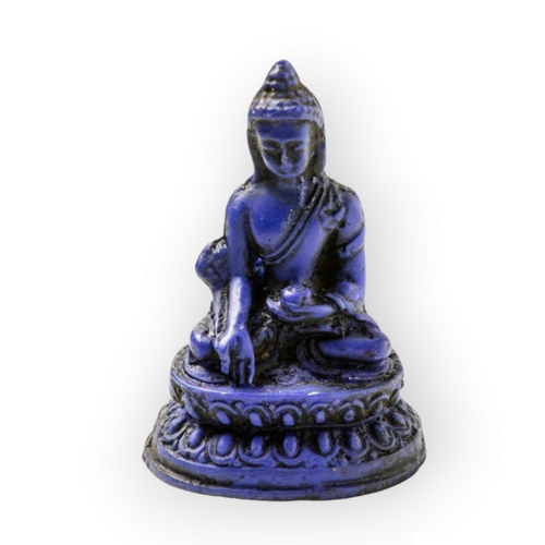 Gyógyító Buddha szobor kék - kicsi