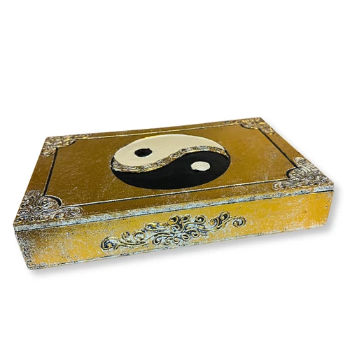 Yin Yang szimbólumos fadoboz