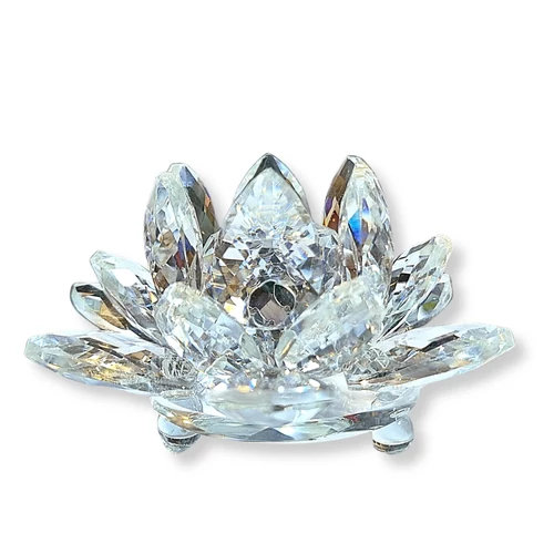 Kristály Lótusz - 9 cm