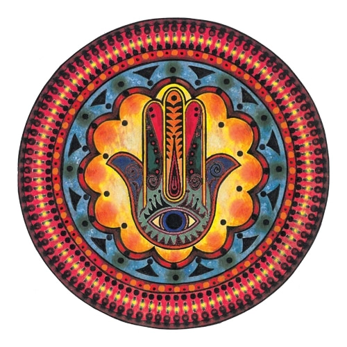 Mágnes/poháralátét Mandala - Intuíció